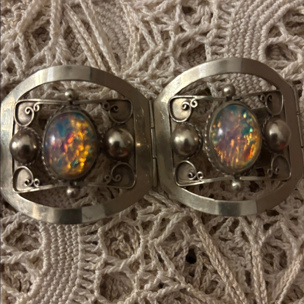 Vintage Sterling 925 Taxco link bracelet - Picture 9 of 13